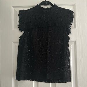 Ann Taylor Lace T-Shirt Blouse